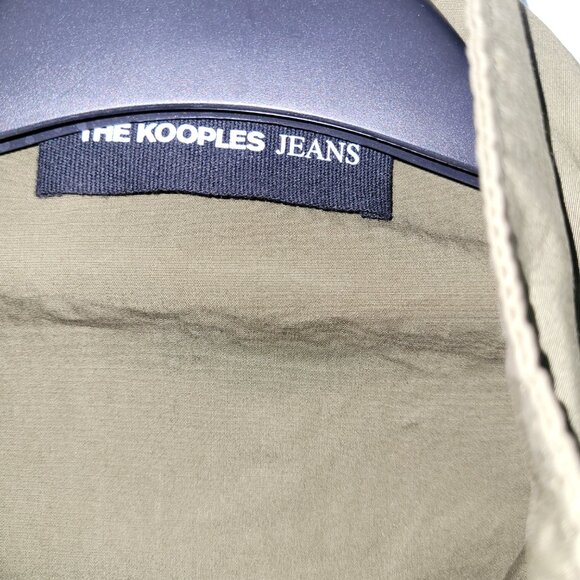 The Kooples Shirt-style Buttoned Khaki dress in cotton Size 1 - Picture 9 of 11